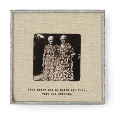 Glass Photo Frame: Your Heart and my Heart