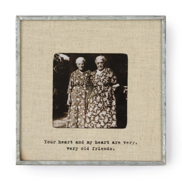 Glass Photo Frame: Your Heart and my Heart