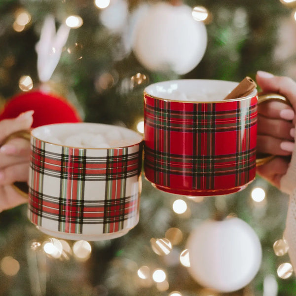 Red Plaid Mug