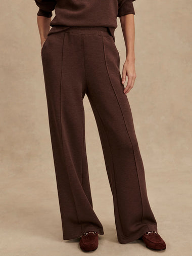 The Wide Leg Pant: Coffee Bean