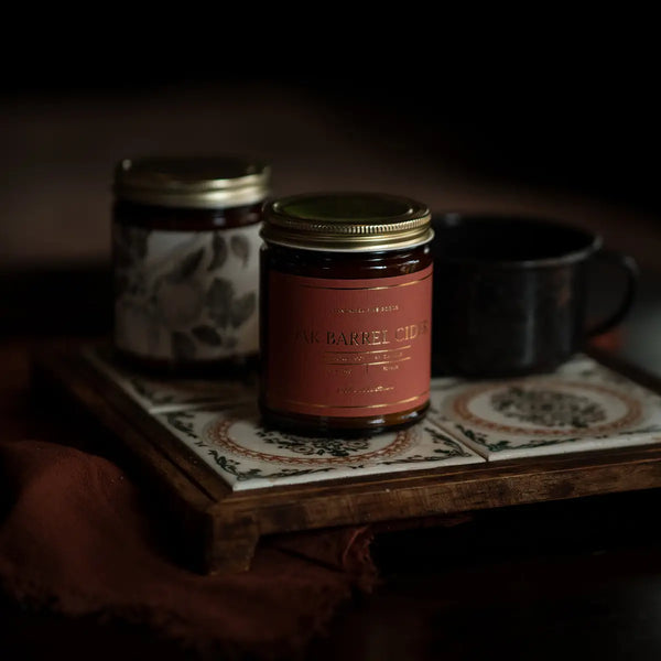 Oak Barrel Cider Candle: Luxe Label