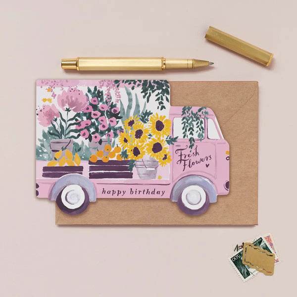 Happy Birthday Flower Truck