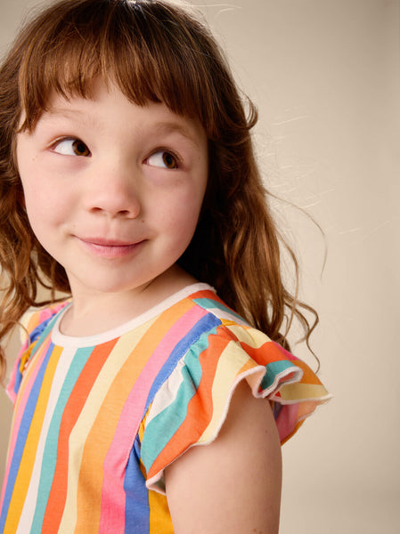 Sunset Stripe Pocket Dress