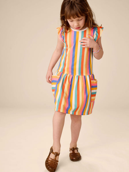Sunset Stripe Pocket Dress