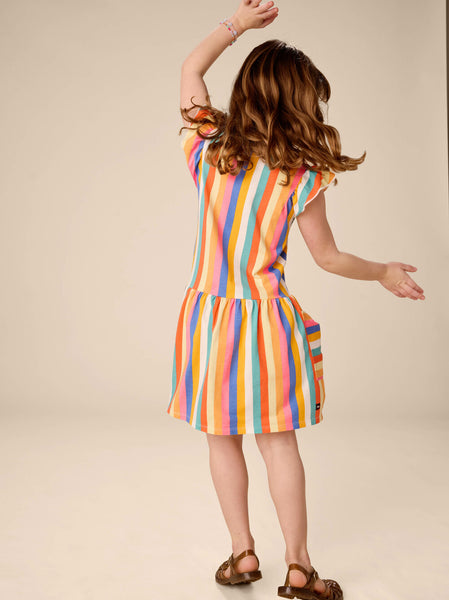 Sunset Stripe Pocket Dress