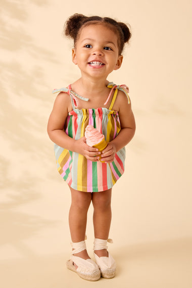 San Sebastián Stripes Tie Shoulder Set