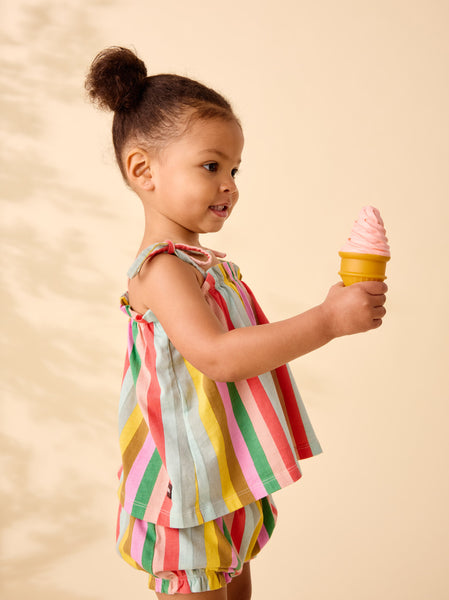San Sebastián Stripes Tie Shoulder Set