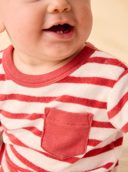 Terrycloth Pocket Romper