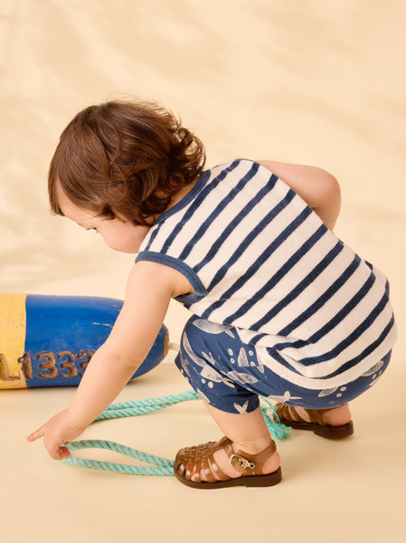 Terrycloth Tank and Shorts Set