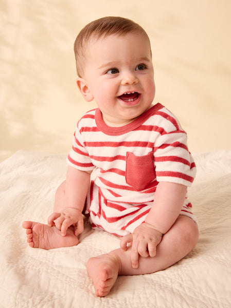Terrycloth Pocket Romper