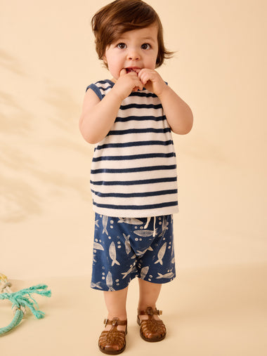 Terrycloth Tank and Shorts Set