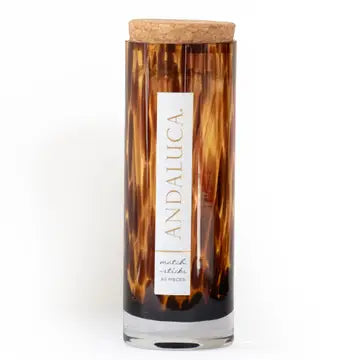 Tortoise Glass Jar of Wooden Matches