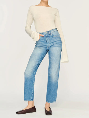 Enora Ultra High-Rise Vintage Cigarette Ankle: Clear Sky