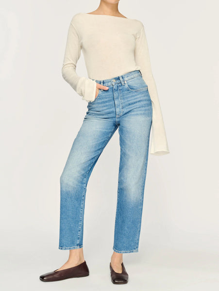 Enora Ultra High-Rise Vintage Cigarette Ankle: Clear Sky