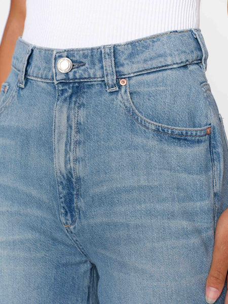 Hepburn High-Rise Wide Leg Ankle: River Bank