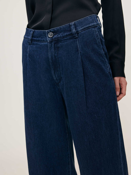 Isabel Mid Rise Wide Leg: Rain Storm