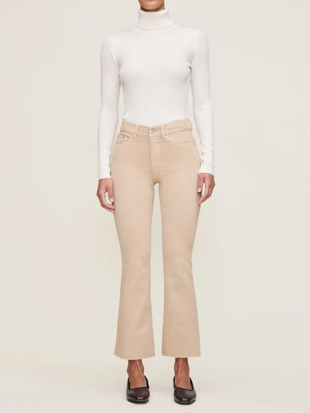 Bridget Boot High Rise Crop: Almond