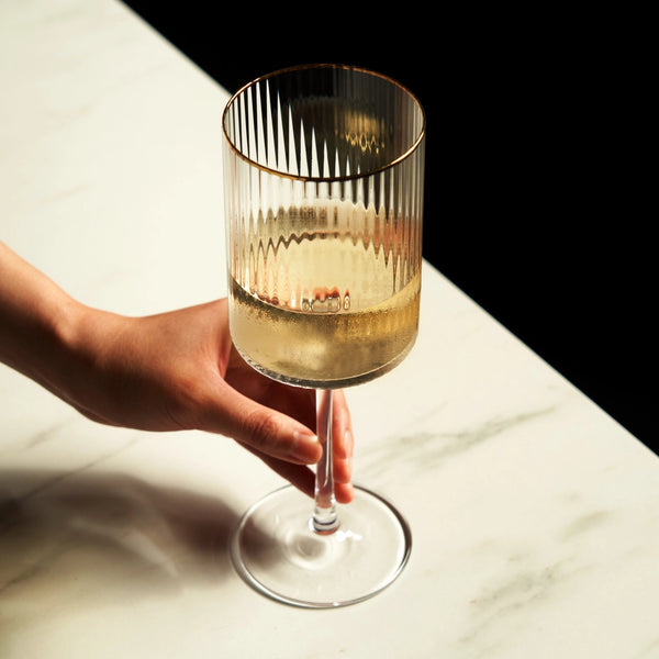 Gold Rimmed Wine Glasses