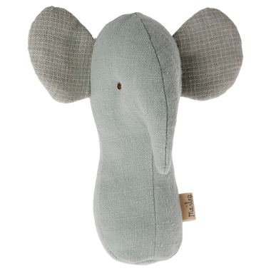 Dusty Blue Elephant Rattle