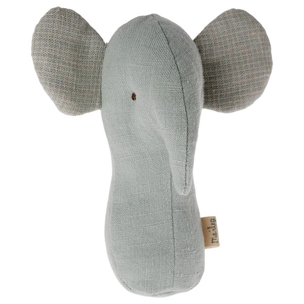 Dusty Blue Elephant Rattle