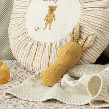 Dusty Yellow Bunny Rattle