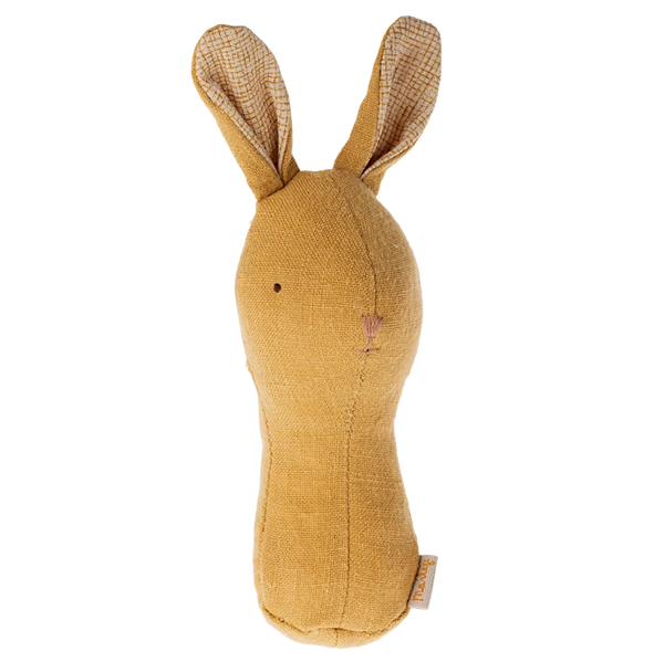 Dusty Yellow Bunny Rattle