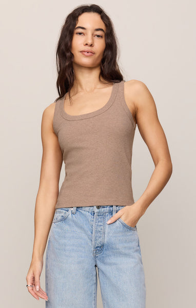 Rowe Scoop Tank: Heather Ash