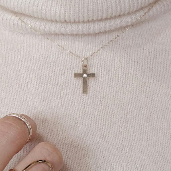 Diamond Cross Necklaces