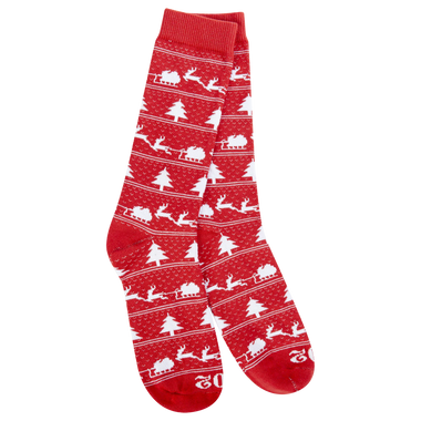 Sleigh Red Men's Socks