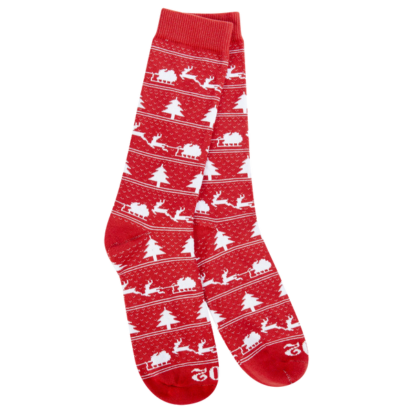 Sleigh Red Men's Socks
