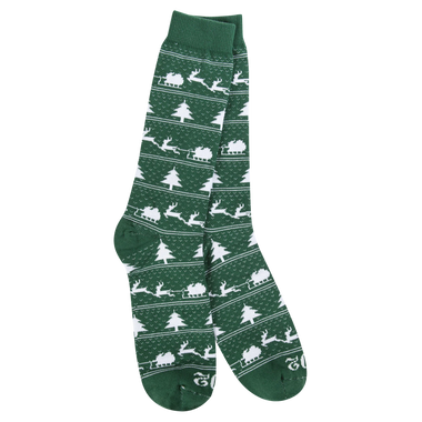 Sleigh Green Men's Socks