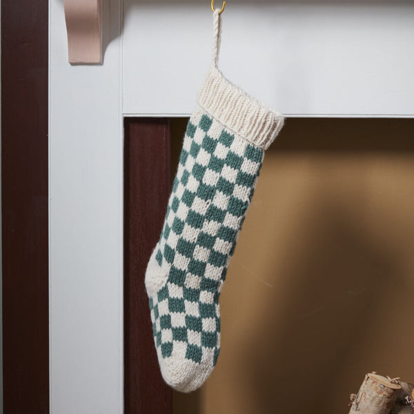 Wintergreen Damier Stocking