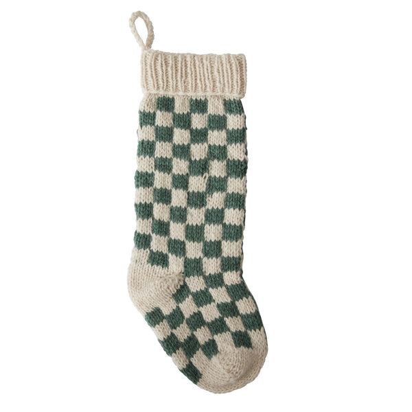 Wintergreen Damier Stocking