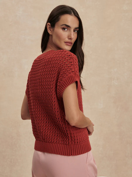 Denny Knit Top: Bossa Nova