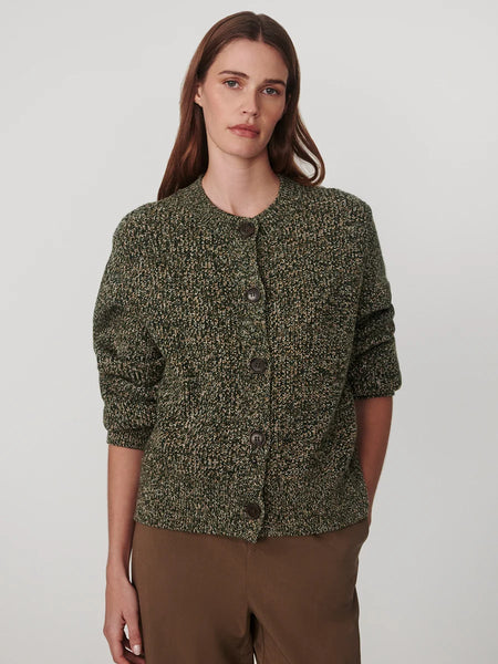 Patricia Knit Cardigan: Ponderosa Pine Fleck