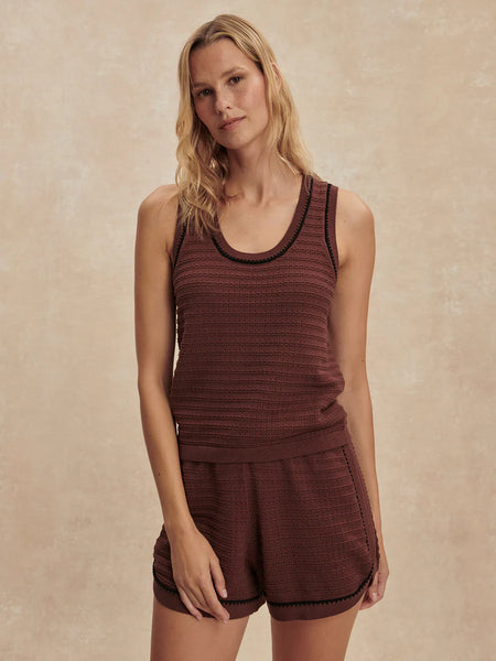 Gideon Knit Tank: Ironwood