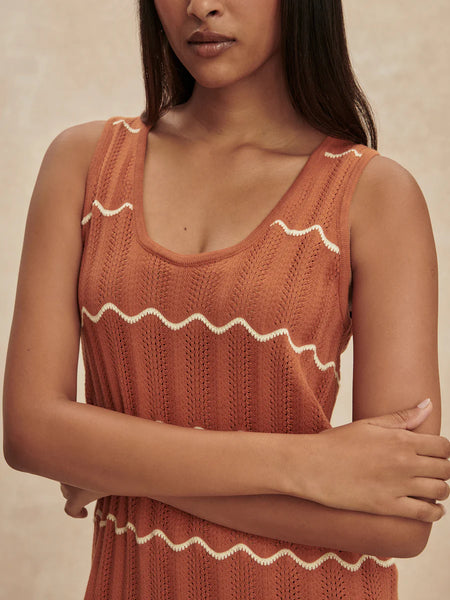 Yuna Scallop Knit Dress