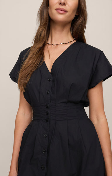 Sanna Mini Dress: Black