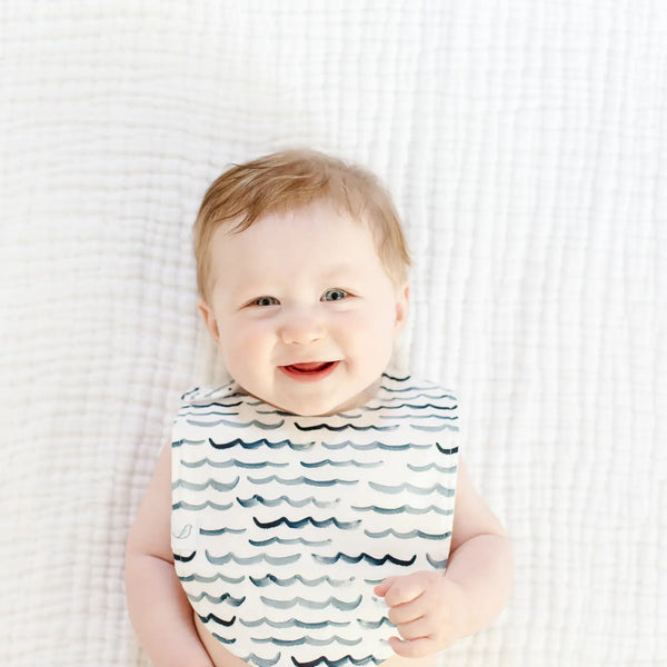 Waves Snap Bib