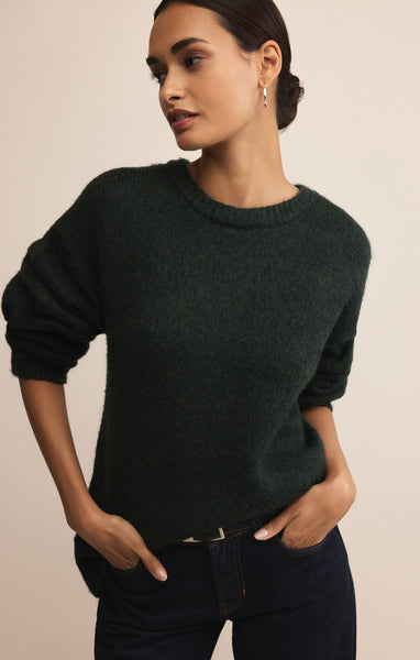 Snowed In Sweater: Garland Green