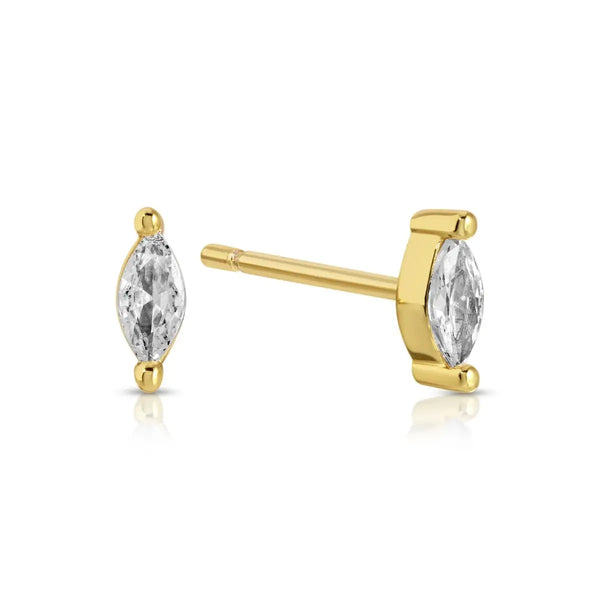 Minimalist Marquise Studs