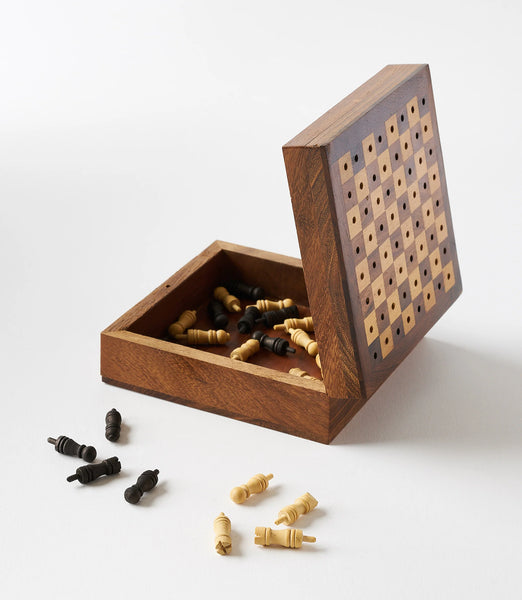 Handcrafted Wooden Travel Chess