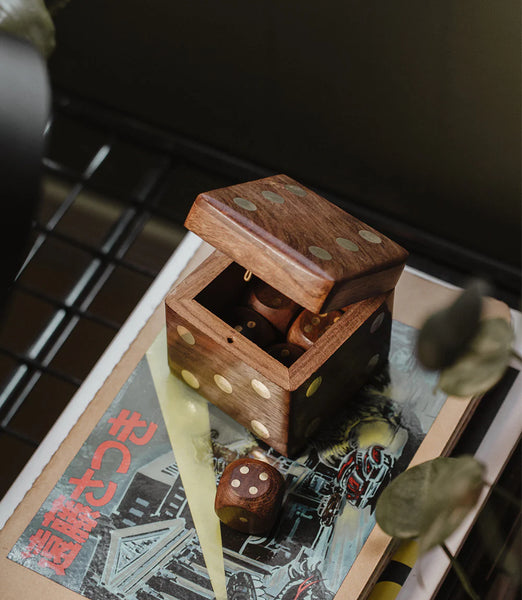 Wood Dice Box Set