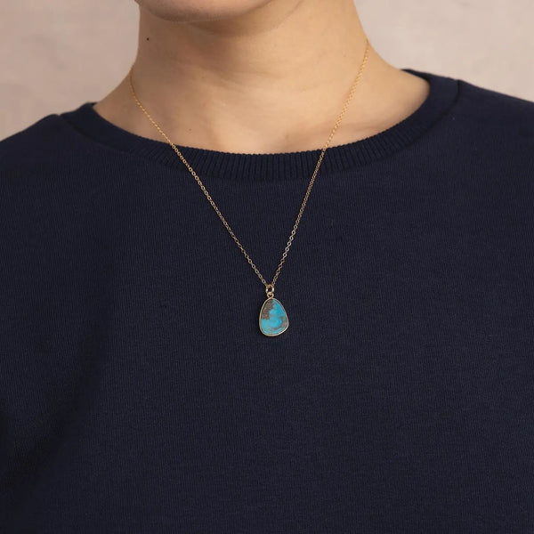 Turquoise Slice Necklace