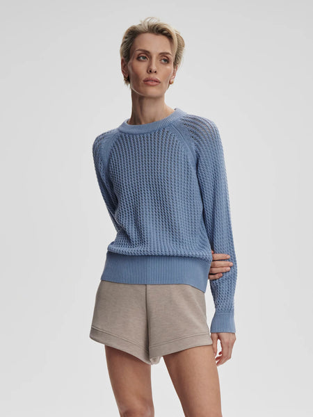 Clay Knit Sweater: Rain Blue