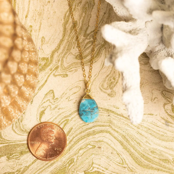 Turquoise Pebble Necklace