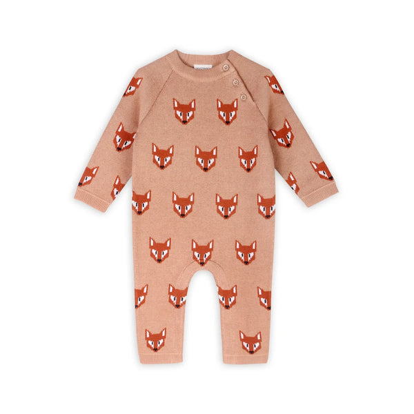 Fox Jacquard Knit Jumpsuit