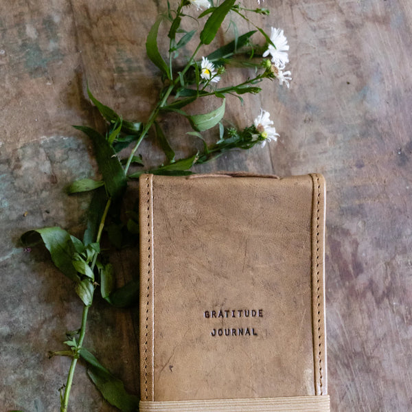 Mini Gratitude Leather Journal