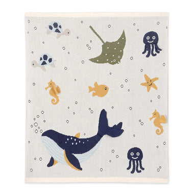 Ocean Life Knit Blanket