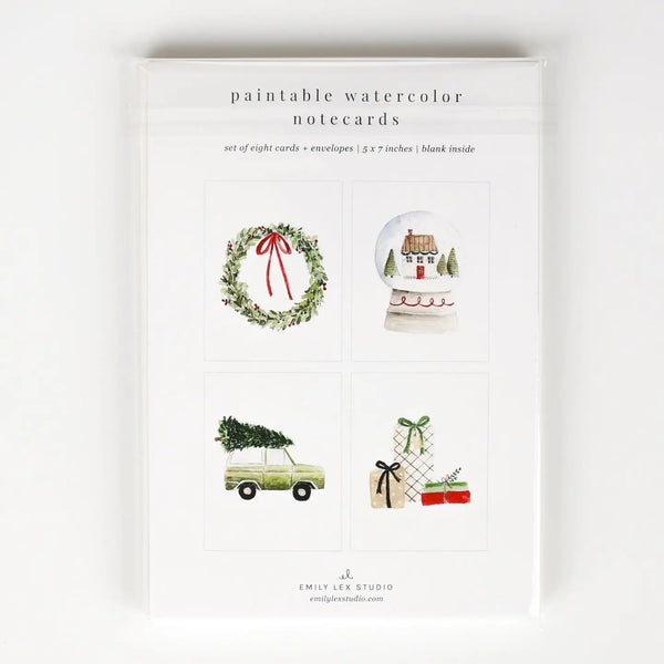 Paintable Notecards: Christmas Cheer